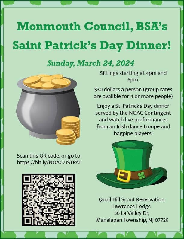 St. Patrick’s Day Dinner Registration Open